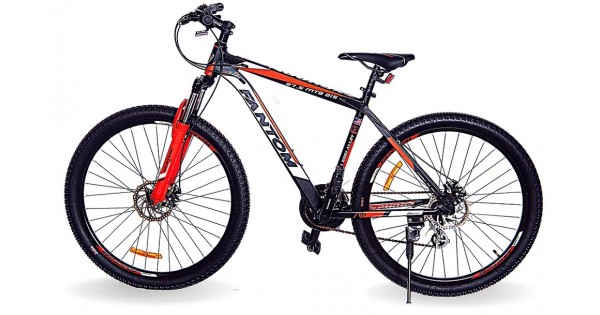 Buy Fantom 29T Typhoon MTB Bike Black Red Online in india wizbiker