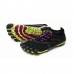 Vibram V-Run Women Running Shoe (Black/Yellow/Purple)